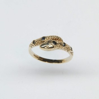 9ct Gold Snake Ring